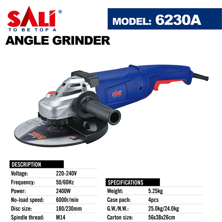 Sali 6230A 2400W High Quality Abrasive Cutting Disc Angle Grinder