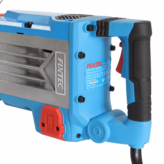 Fixtec 電動解体ハンマー 1700W 高耐久コンクリート破壊ハンマー 1900 ストローク/分 解体ハンマー アクセサリー付き