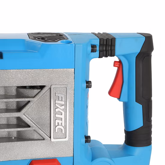 Fixtec 1500W ヘビーデューティ電動空気圧ハンマードリル 30mm ロータリー六角インパクトドリル 240V チゼル付き