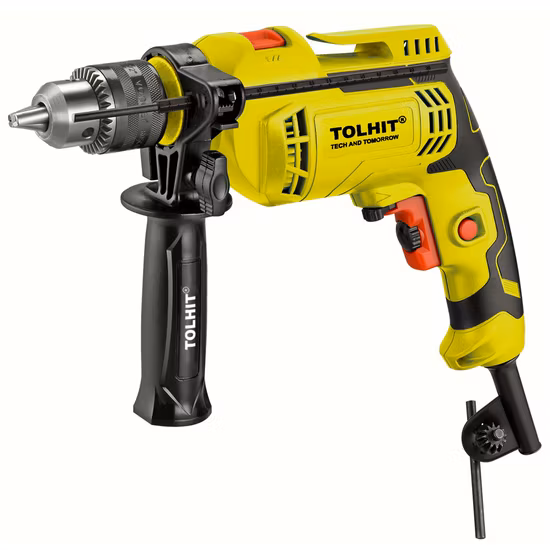 Tolhit プロフェッショナル 750 ワット電力 13 ミリメートル 10 ミリメートル 6 ミリメートル木材コンクリート鋼掘削ハンマードリルハンドドリルポータブル産業電気インパクトドリル